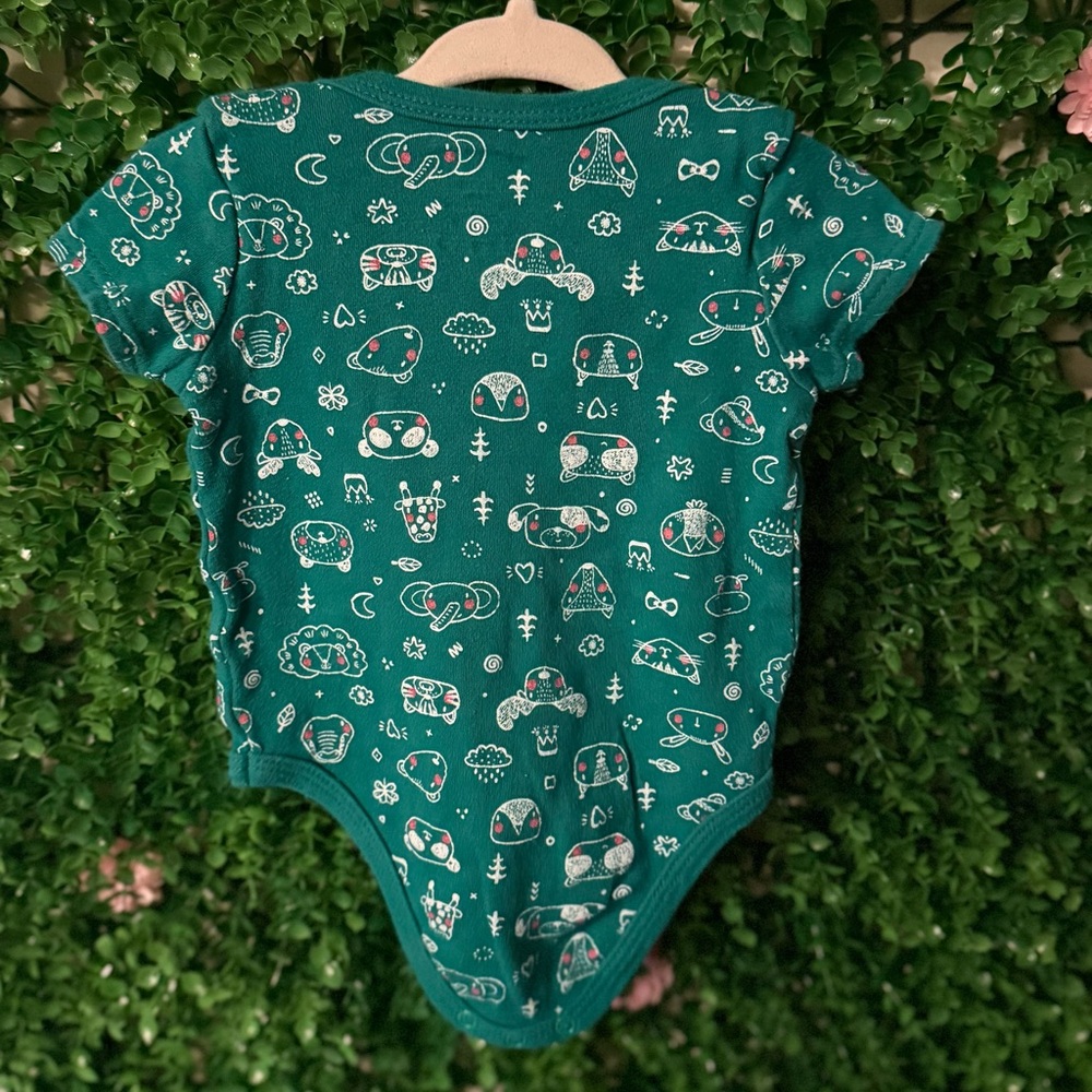 Monkey Bars Animal Print Onesie | 0–3M